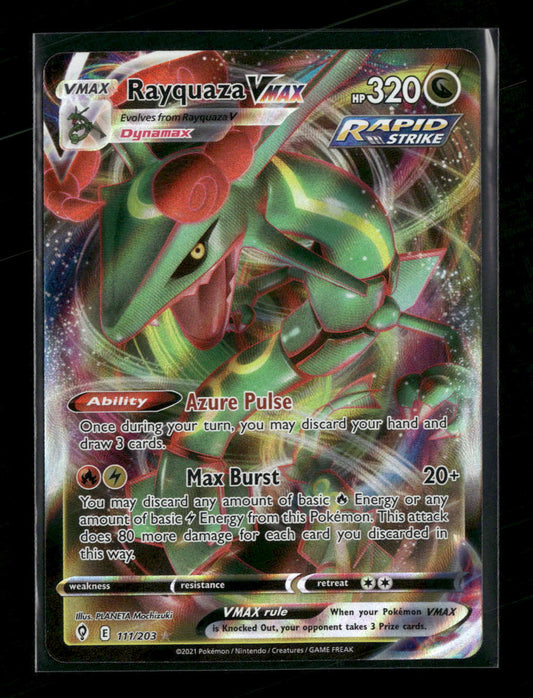 SWSH07: Evolving Skies Rayquaza VMAX #111/203
