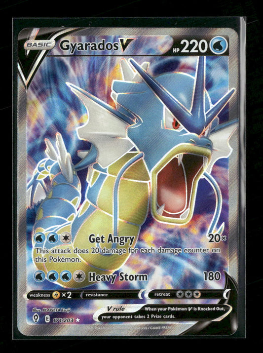 SWSH07: Evolving Skies Gyarados V (Full Art) #171/203