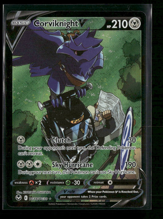 SWSH12: Silver Tempest Trainer Gallery Corviknight V #TG18/TG30