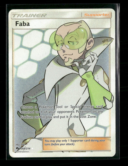 SM - Lost Thunder Faba (Full Art) #208/214