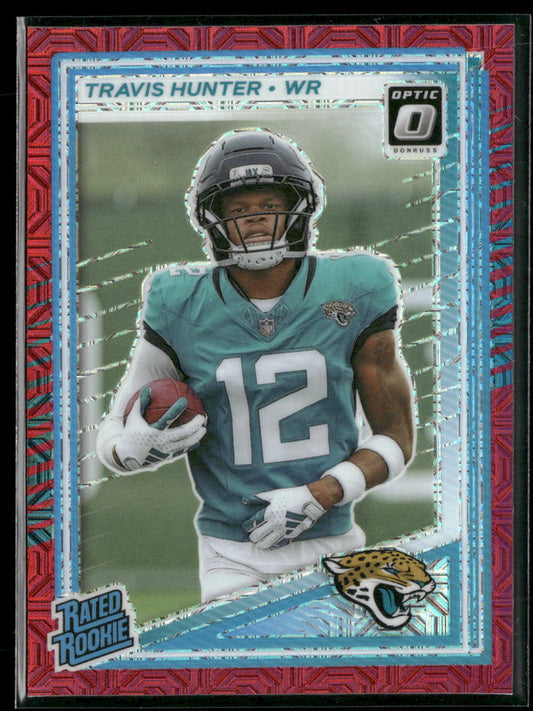 2025 Donruss Optic Red Mojo Travis Hunter Rookie #201
