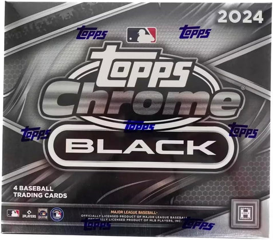 Caja de pasatiempo sellada de fábrica de béisbol Topps Chrome Black 2024