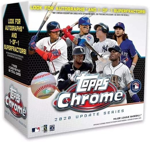 2020 Topps Chrome Update Series Baseball Mega box