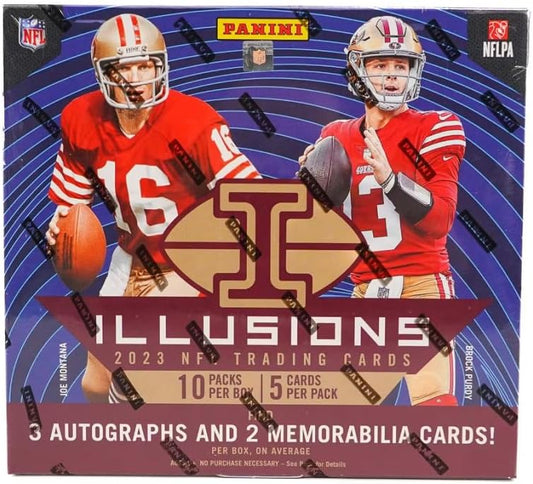 Caja de pasatiempos de fútbol Panini Illusions 2023