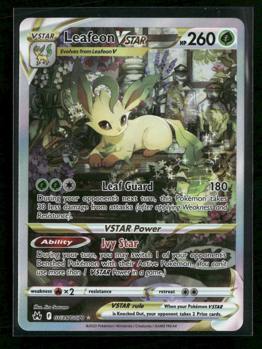 SWSH: Crown Zenith: Galarian Gallery Leafeon VSTAR #GG35/GG70