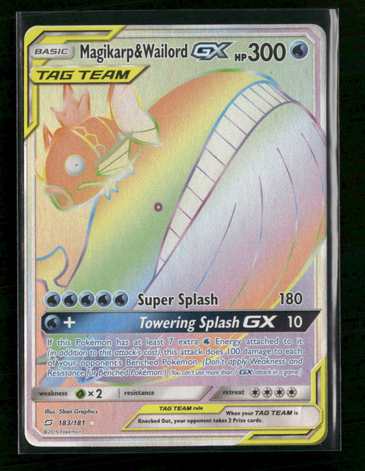 SM - Team Up Magikarp & Wailord GX (Secret) #183/181