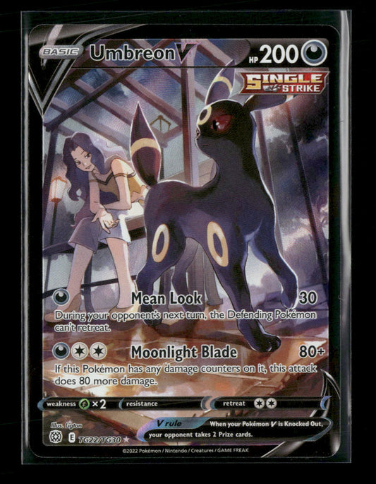 SWSH09: Brilliant Stars Trainer Gallery Umbreon V #TG22/TG30
