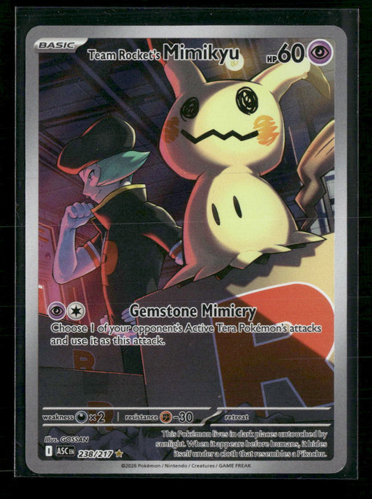 ME: Ascended Heroes Team Rocket's Mimikyu #238/217