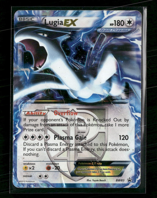 Black and White Promos Lugia EX (Team Plasma) #BW83 *Damaged*