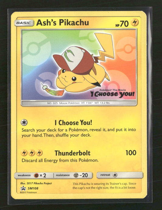 SM Promos Ash's Pikachu #SM108