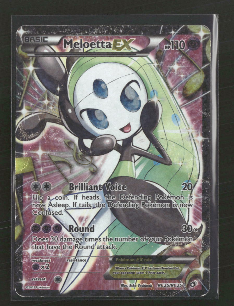 Legendary T: Radiant Collection Meloetta EX (Full Art) #RC25/RC25 (Damaged)