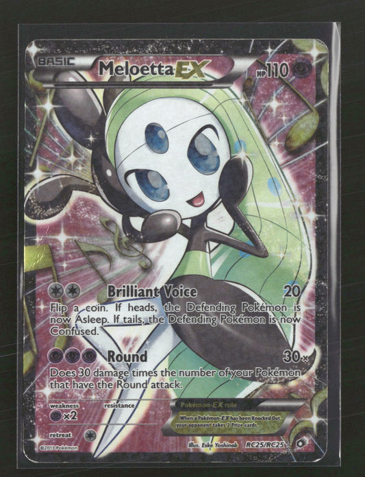 Legendary T: Radiant Collection Meloetta EX (Full Art) #RC25/RC25 (Damaged)