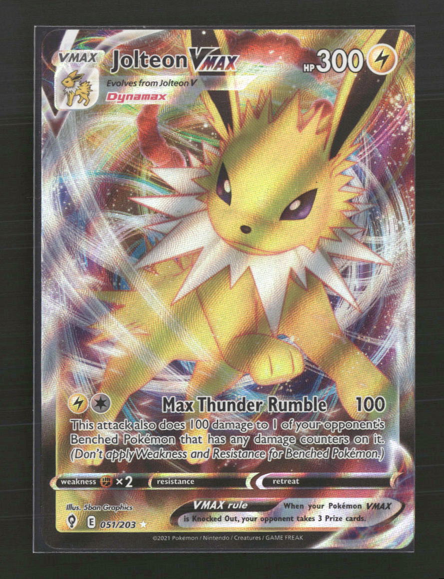 SWSH07: Evolving Skies Jolteon VMAX #051/203