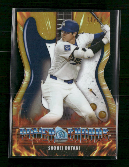 2026 Bowman Power Chords Gold Refractors Shohei Ohtani #/50 #PC-11