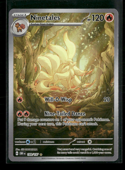 SV03: Obsidian Flames Ninetales -199/197 #199/197