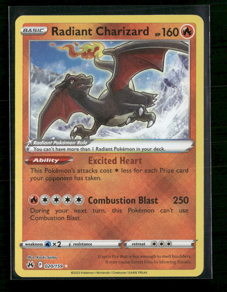 SWSH: Crown Zenith Radiant Charizard #020/159 – Orb Sports Cards & Collectibles