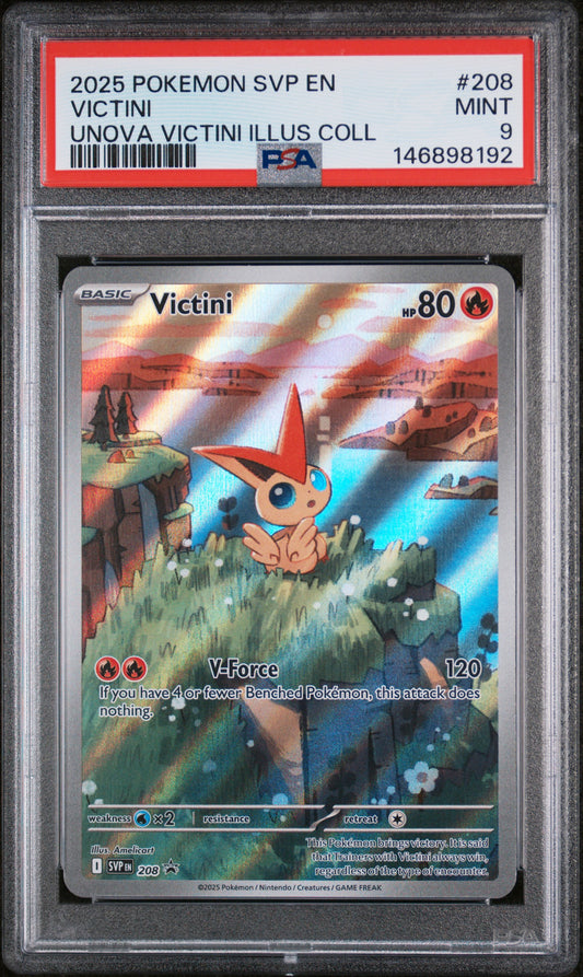 2025 Pokemon Svp En Unova Victini Illus Coll Victini 9 PSA #208