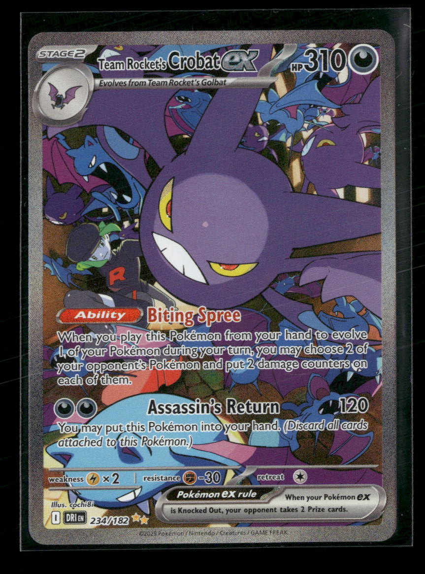 SV10: Destined Rivals Team Rocket's Crobat ex #234/182