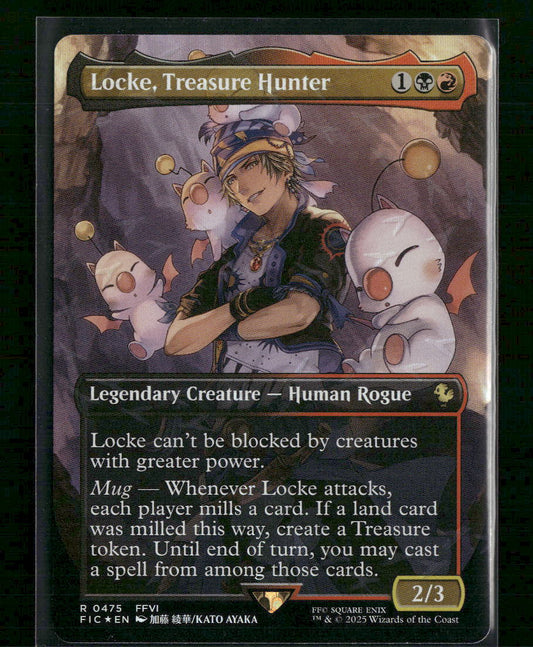 FINAL FANTASY Locke, Treasure Hunter (Borderless) (Chocobo Track Foil) #475