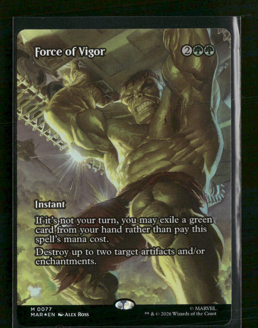 Marvel Universe Eternal-Legal Force of Vigor (Borderless) Foil #77