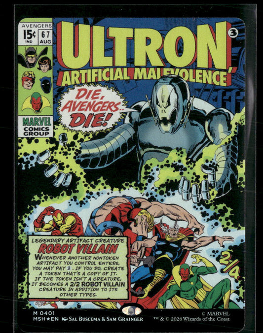 Marvel Super Heroes Ultron, Artificial Malevolence (Borderless) (0401) Foil #401