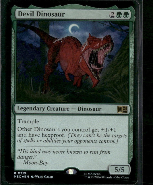Commander: Marvel Super Heroes Devil Dinosaur Foil #719