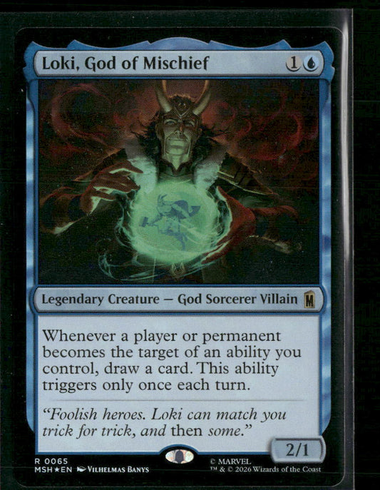 Marvel Super Heroes Loki, God of Mischief Foil #65