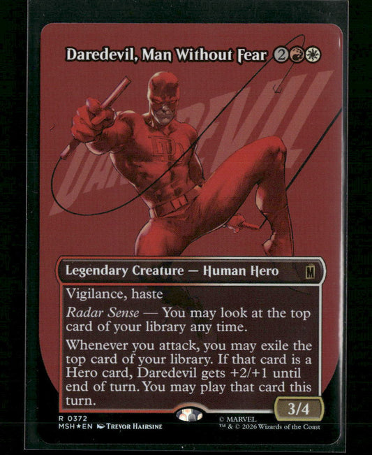 Marvel Super Heroes Daredevil, Man Without Fear (Borderless) (0372) Foil #372