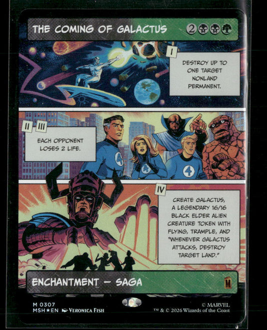 Marvel Super Heroes The Coming of Galactus (Borderless) Foil #307