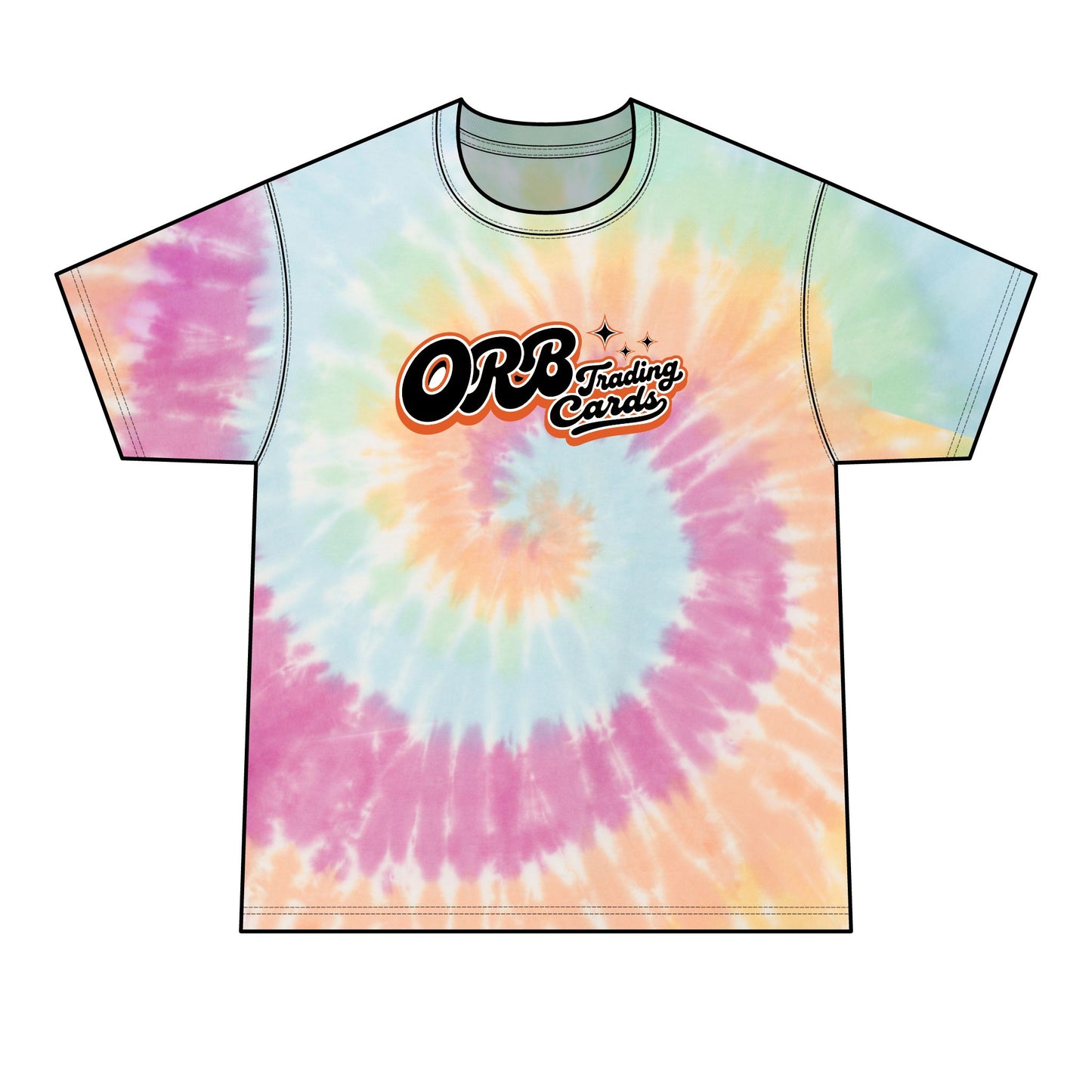 Tie-Dye T-Shirt — "Find Your People" Graphic Tee (ORB Trading Cards Logo)