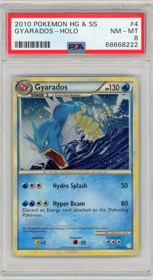 2010 Pokemon Heartgold & Soulsilver Gyarados-Holo 8 PSA #4