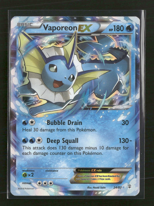 Generations Vaporeon EX #24/83 *Damaged*
