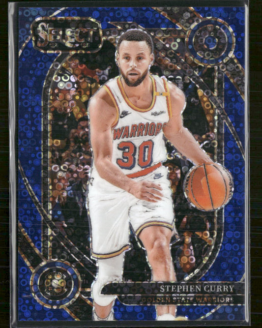 2024-25 Panini Select Blue Disco Prizm Stephen Curry #/25 #209