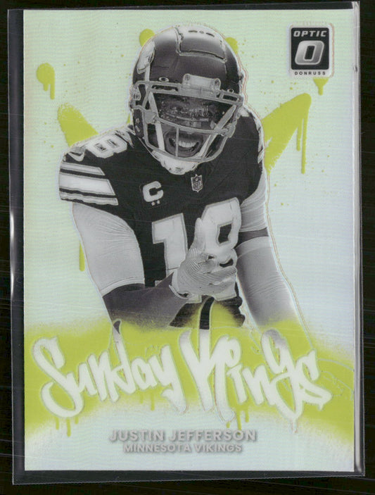 2025 Donruss Optic Sunday Kings Justin Jefferson #1