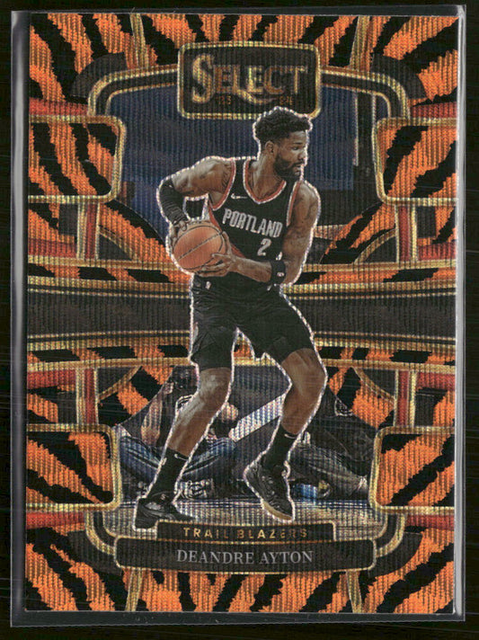 2023-24 Panini Select Tiger Prizms Deandre Ayton #11