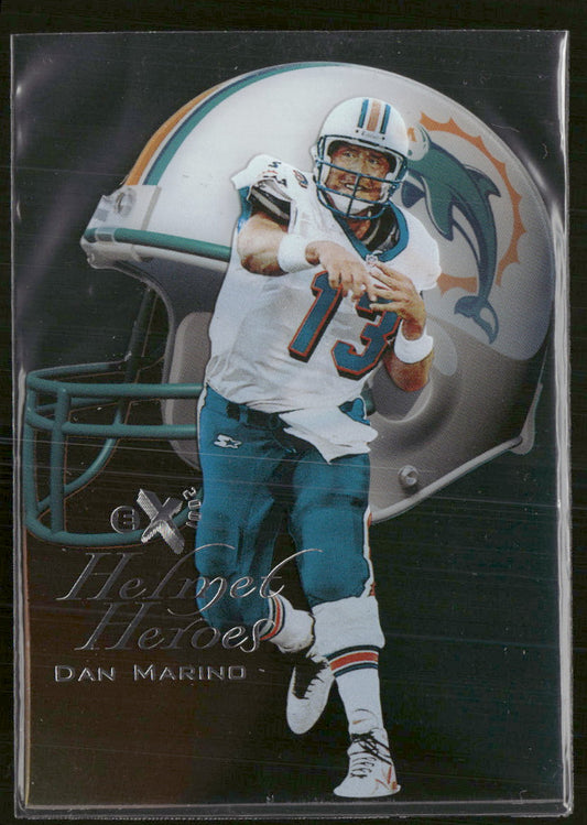 1998 SkyBox E-X2001 Helmet-Heroes Dan Marino #11hh