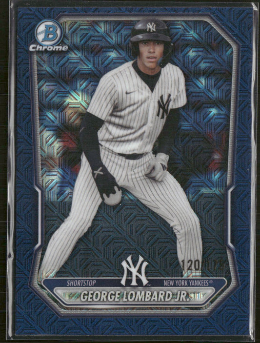 2026 Bowman Prospects Mojo Navy Refractor George Lombard Jr. #/175 #BCP-64