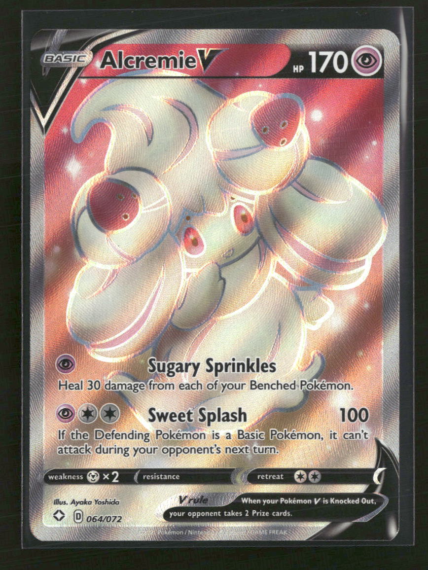 Shining Fates Alcremie V (Full Art) #064/072 – Orb Sports Cards & Collectibles