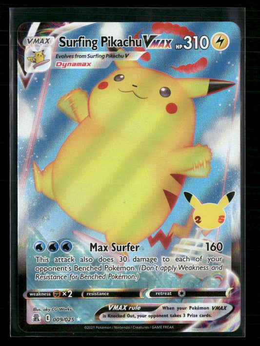 Celebrations Surfing Pikachu VMAX #009/025