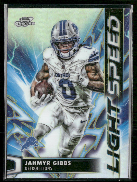 2025 Topps Chrome Cosmic Light Speed Jahmyr Gibbs #LS-15