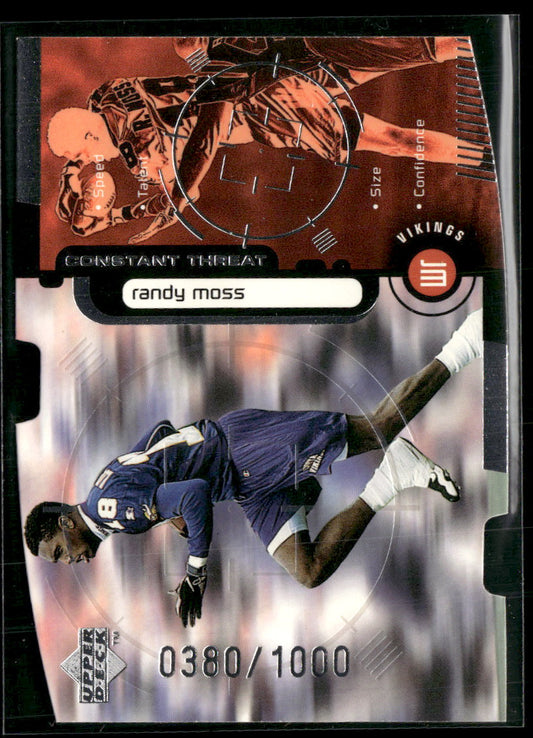 1998 Upper Deck Constant Threat Silver Die-Cut Randy Moss #CT3