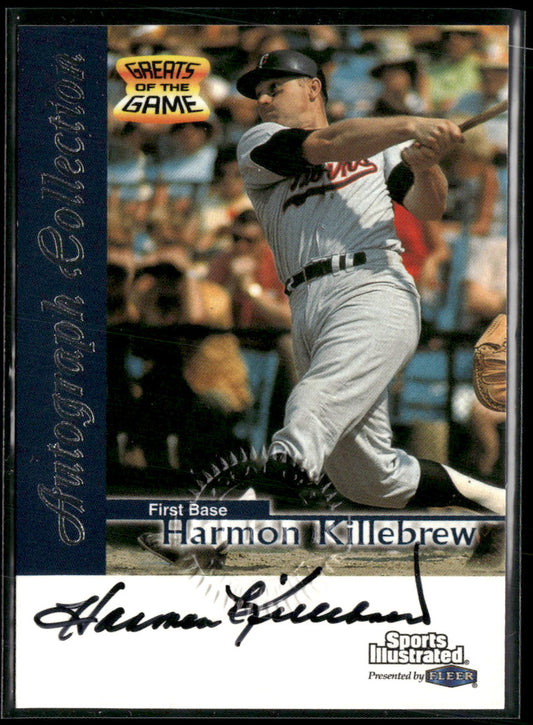 1999 Sports Illustrated Greats of the Game Autographs Harmon Killebrew Auto #NNO