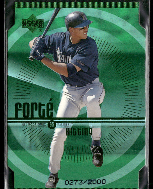 1999 Upper Deck Forte Double Alex Rodriguez #/2000 #F25