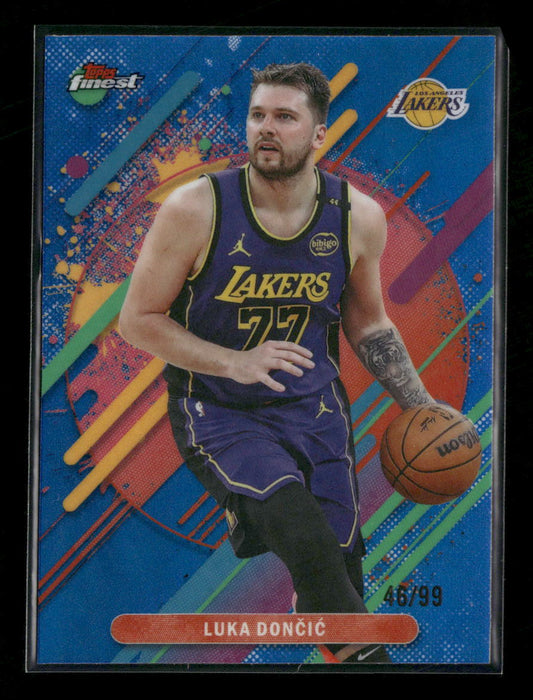 2025-26 Finest Blue Refractor Luka Doncic #/99 #281
