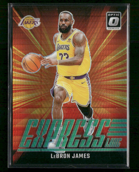 2024-25 Donruss Optic Express Lane Hyper Green LeBron James #/249 #2