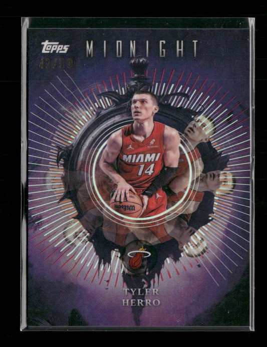 2025-26 Topps Midnight Insomnia Summer Solstice Tyler Herro #/50 #IN-8