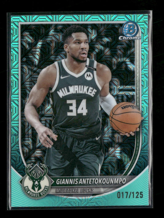 2025-26 Bowman Aqua Mojo #/125 Giannis Antetokounmpo #BCV-80