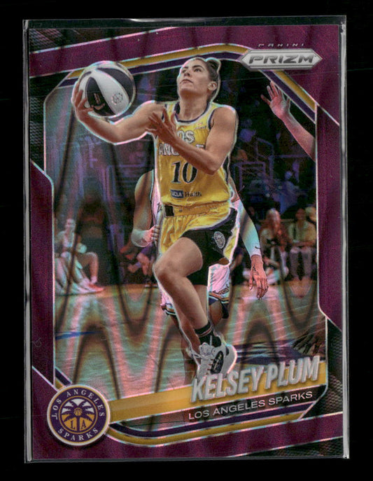 2025 Panini Prizm WNBA Purple Seismic Prizms Kelsey Plum #/175 #59