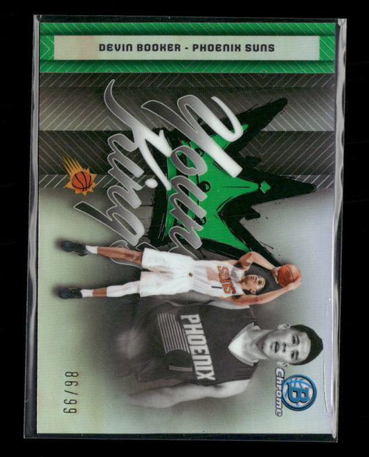 2025-26 Bowman Young Kings Green Refractors Devin Booker #/99 #YK-13