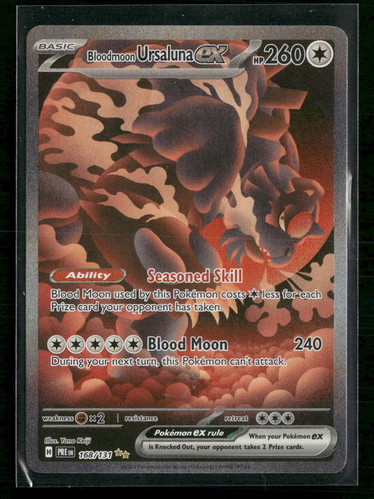 SV: Prismatic Evolutions Bloodmoon Ursaluna ex #168/131